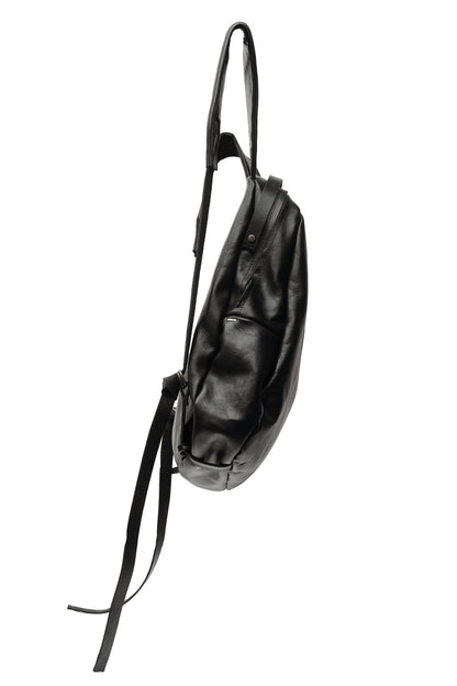 Leather backpack 291R black