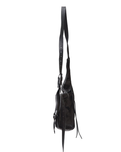 Horse leather bag 129Y – back view with strap