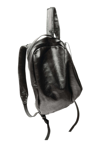 Leather backpack 291R black