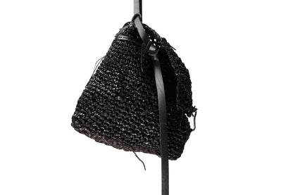 Hand-knitted leather bag/box 280A