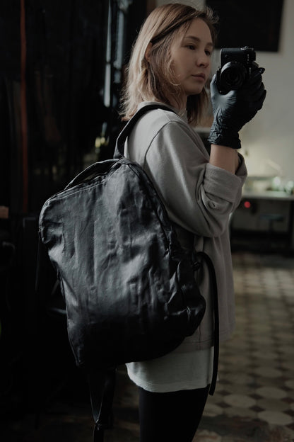 Horse leather backpack 096R
