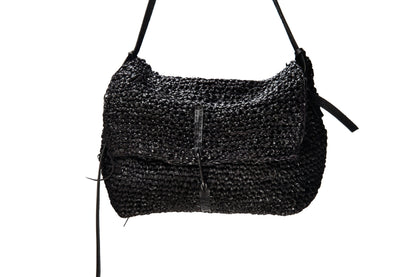Hand-knitted leather bag/box 280A