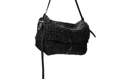 Hand-knitted leather bag/box 280A