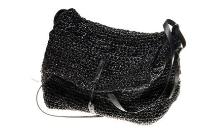 Hand-knitted leather bag/box 280A