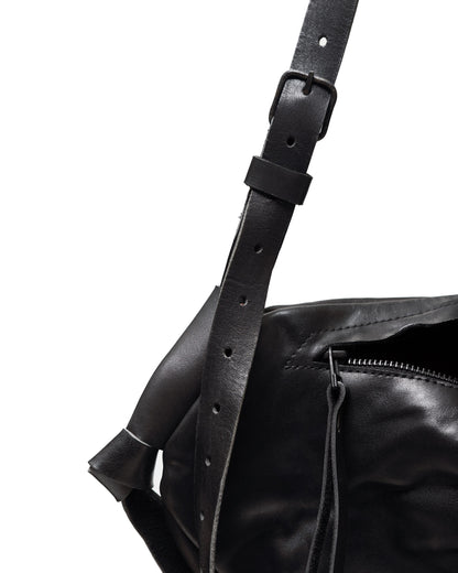Horse leather bag 129Y – flat lay, handmade in Islington
