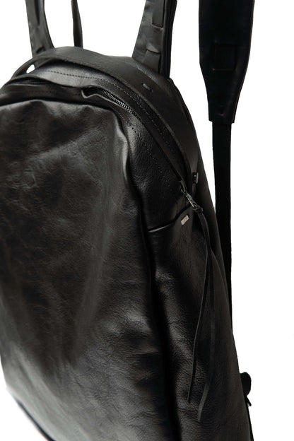 Leather backpack 291R black