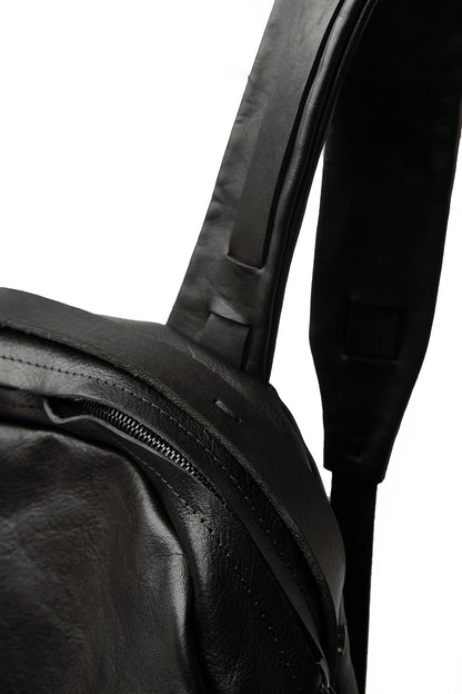 Leather backpack 291R black