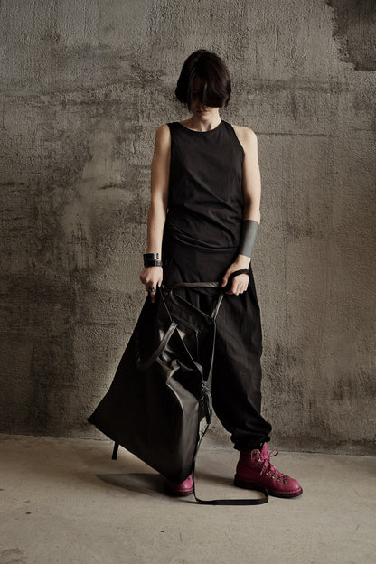 Cabas en cuir 130Y noir