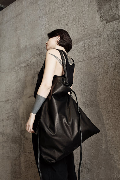 Cabas en cuir 130Y noir
