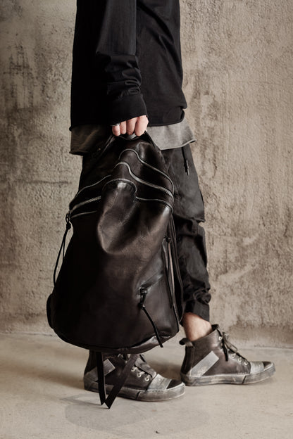 Leather backpack 081-1R — handmade leather backpack by YTN №7, London, view 17