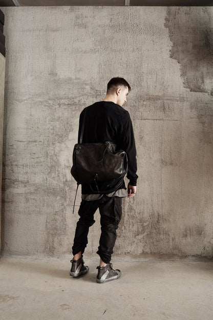 Leather backpack 081-1R — handmade leather backpack by YTN №7, London, view 18