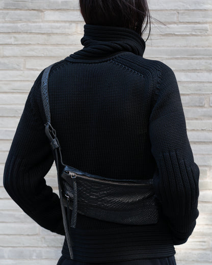 Sac en cuir 315Y noir