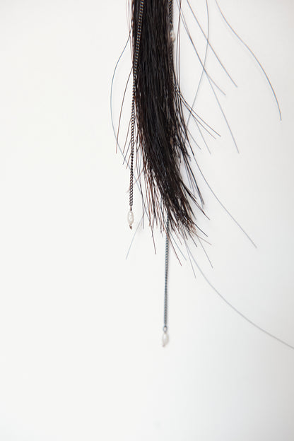 Necklace 327T – horsehair texture detail