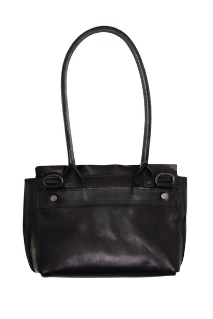 Lotta bag S size leather – side view, 25×15×7cm