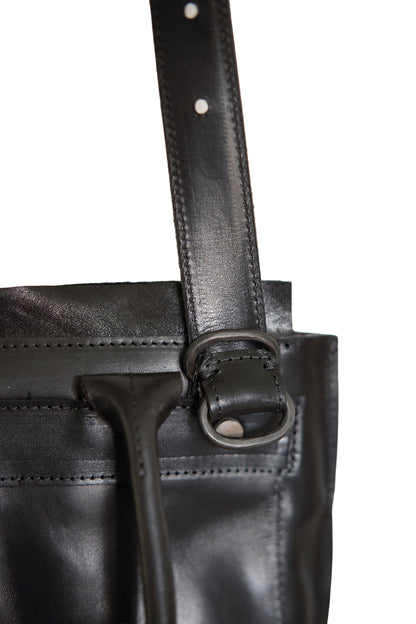 Lotta bag S size leather – texture closeup, YTN №7