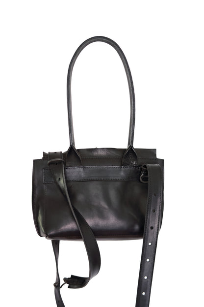 Lotta bag S size leather – back panel view