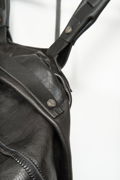 Leather backpack 081R