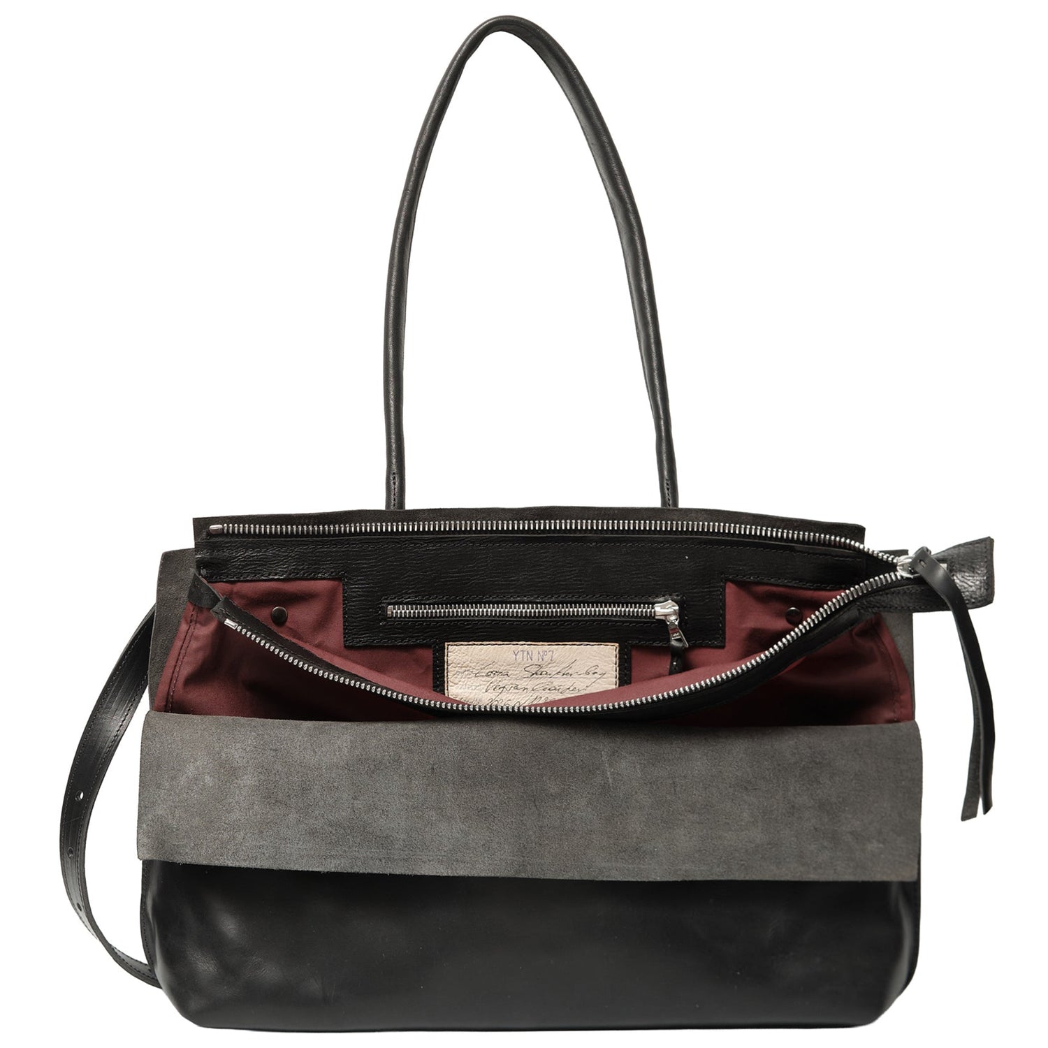 Lotta Deconstruction bag large — handmade leather tote by YTN №7, London, view 1