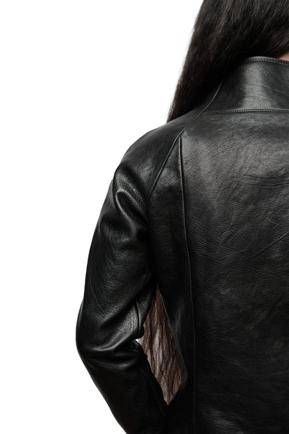 EIGENGRAU J05 블랙 말가죽 숄더 래글란