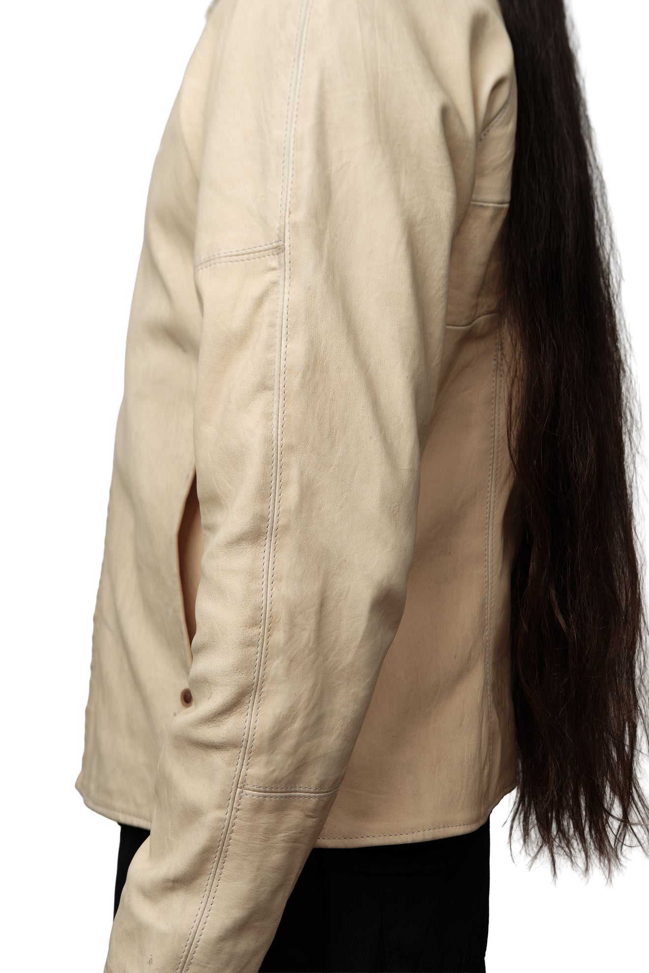 EIGENGRAU J05 Cream Kangaroo Raglan — handmade by EIGENGRAU in London, view 14