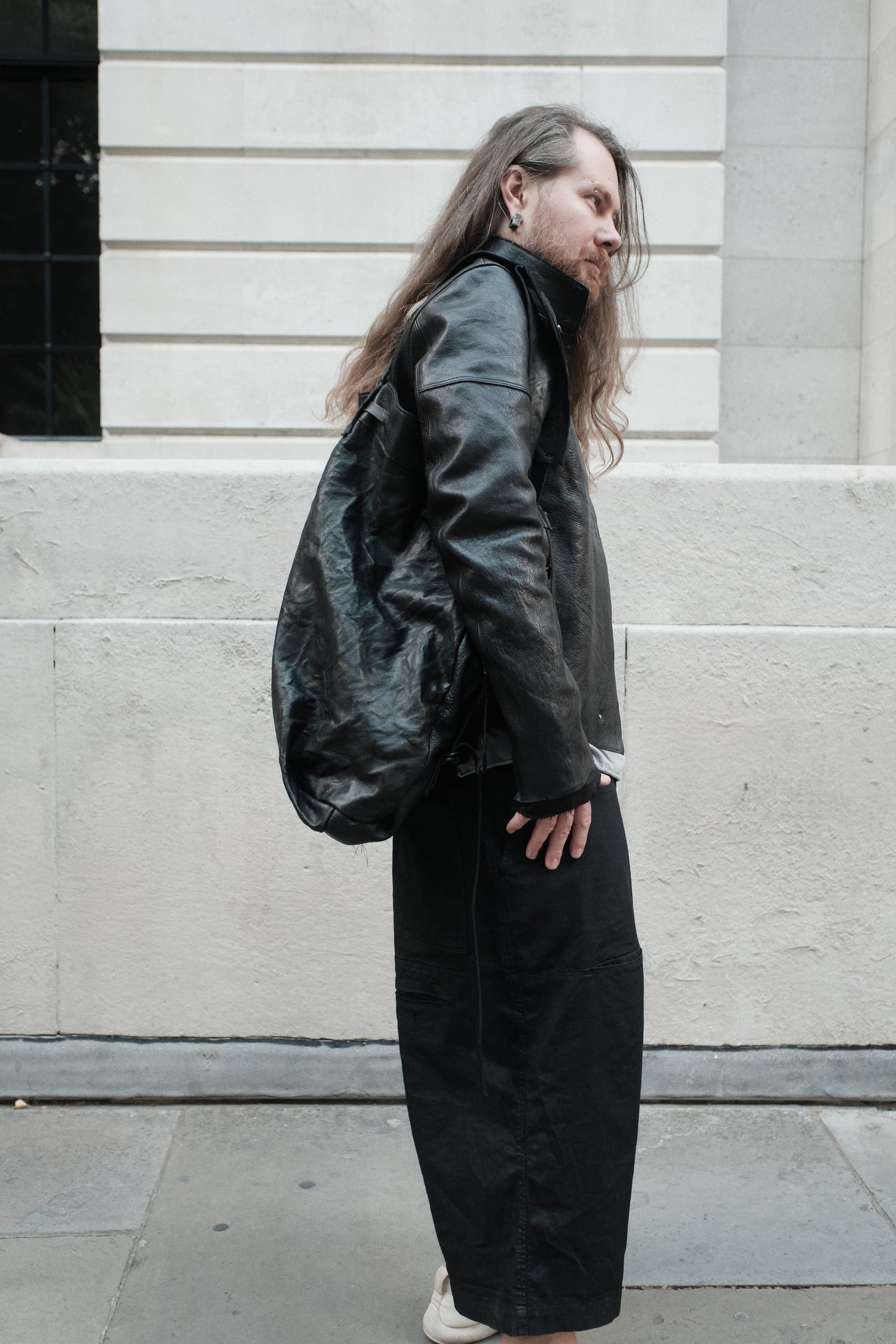 Leather bag/backpack 333R — handmade leather backpack by YTN №7, London, view 18