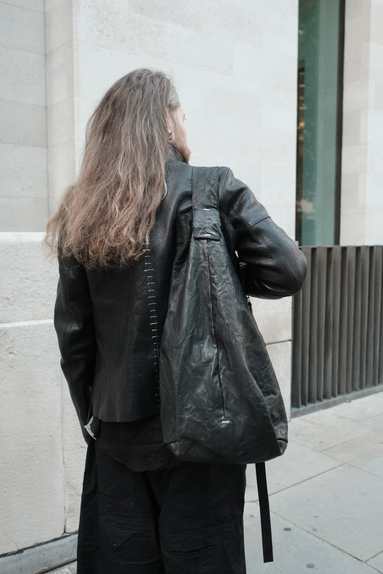 Leather bag/backpack 333R — handmade leather backpack by YTN №7, London, view 21