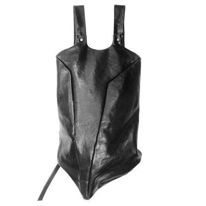 Horse leather backpack 076Y — handmade leather backpack by YTN №7, London, view 1
