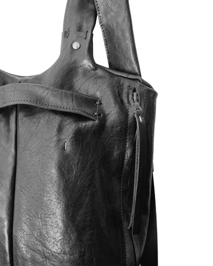Horse leather backpack 076Y — handmade leather backpack by YTN №7, London, view 5