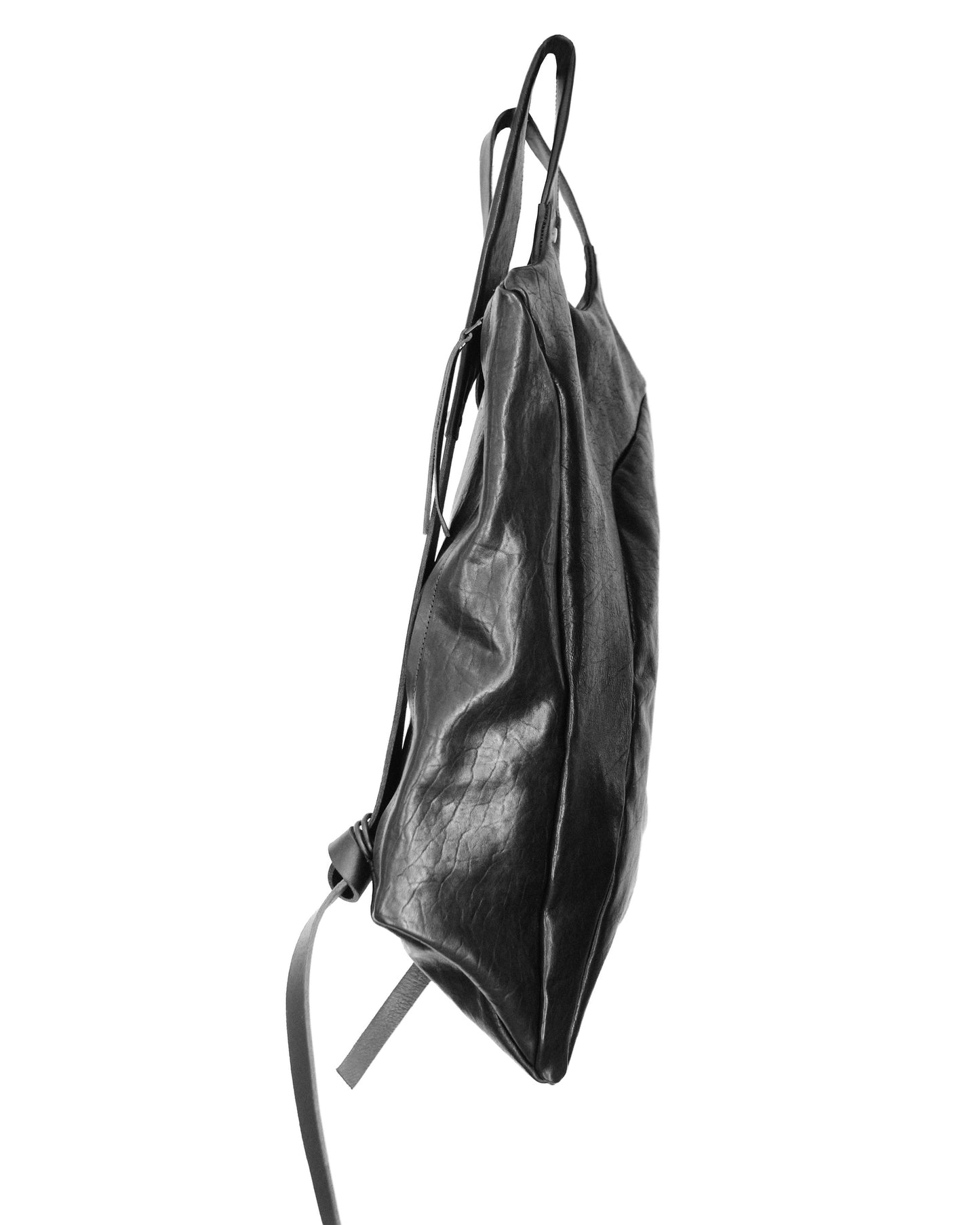Horse leather backpack 076Y — handmade leather backpack by YTN №7, London, view 6
