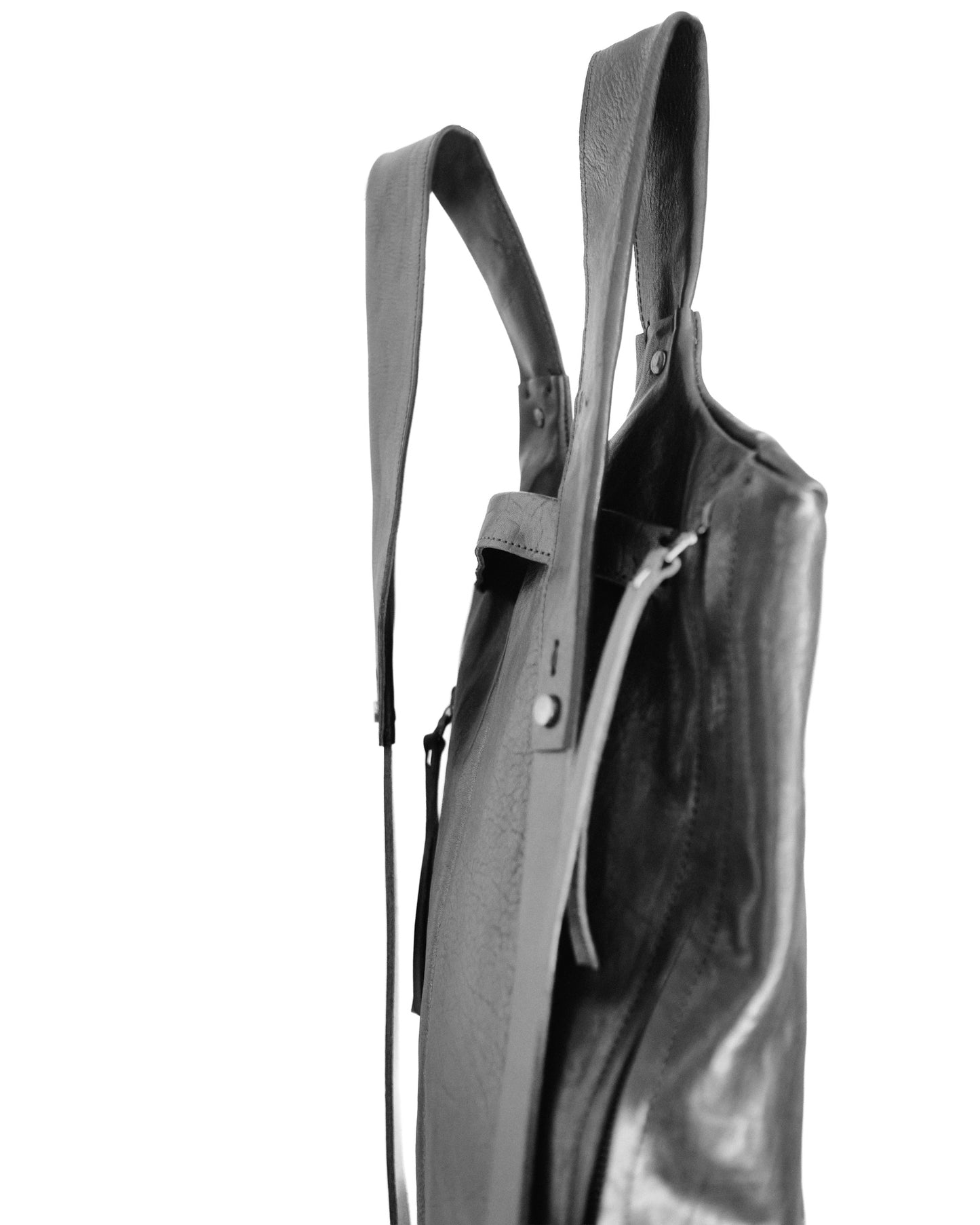 Horse leather backpack 076Y — handmade leather backpack by YTN №7, London, view 7