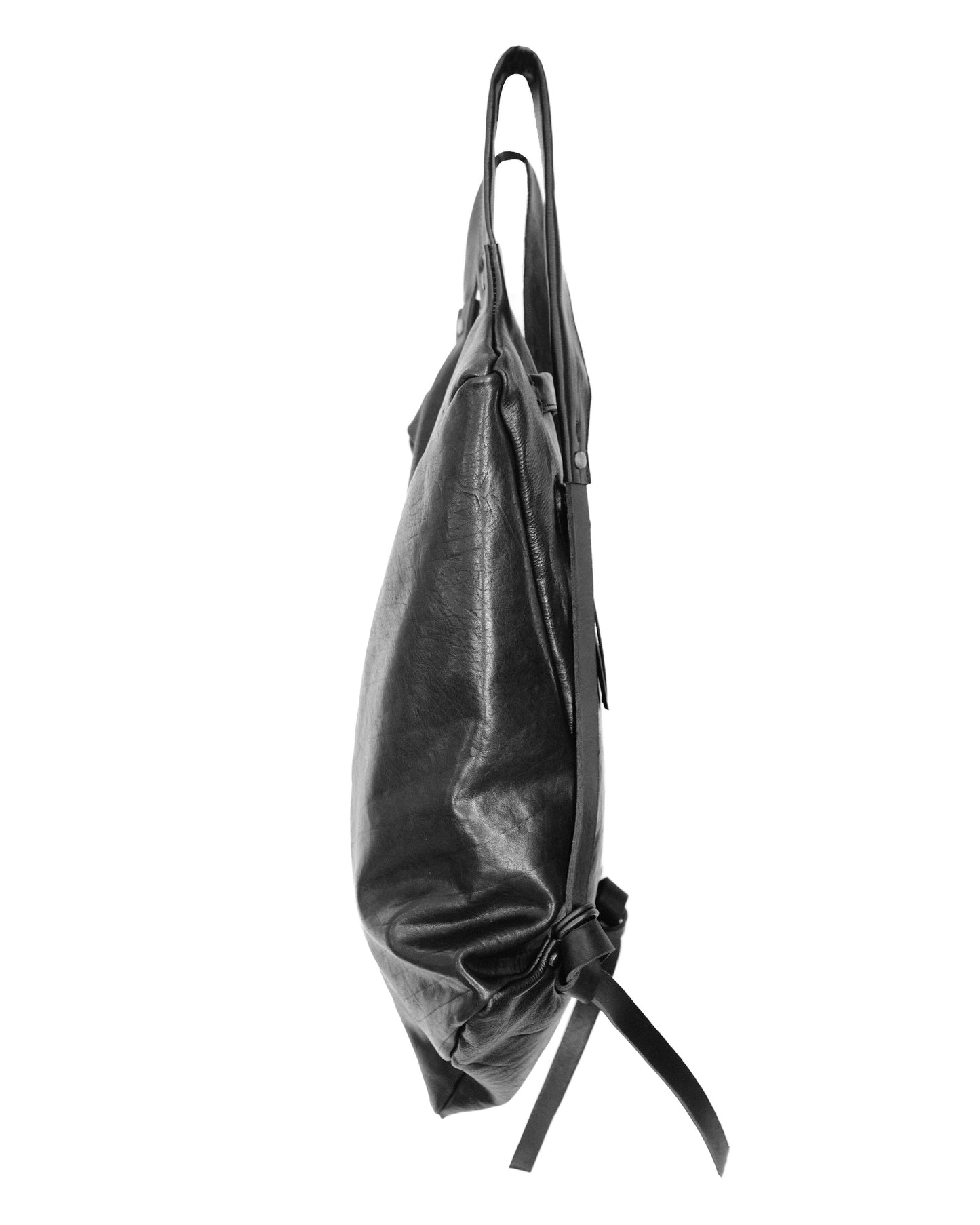Horse leather backpack 076Y — handmade leather backpack by YTN №7, London, view 11