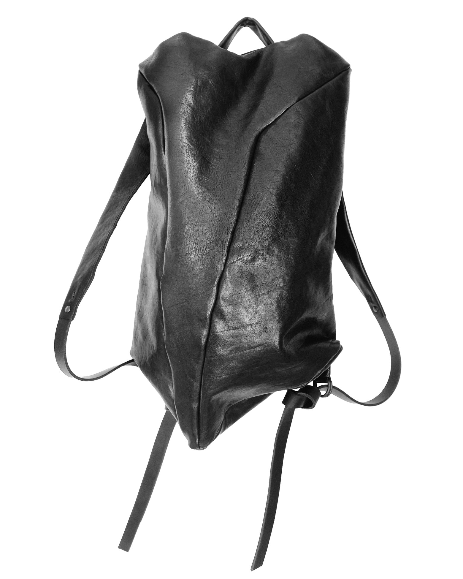 Horse leather backpack 076Y — handmade leather backpack by YTN №7, London, view 15