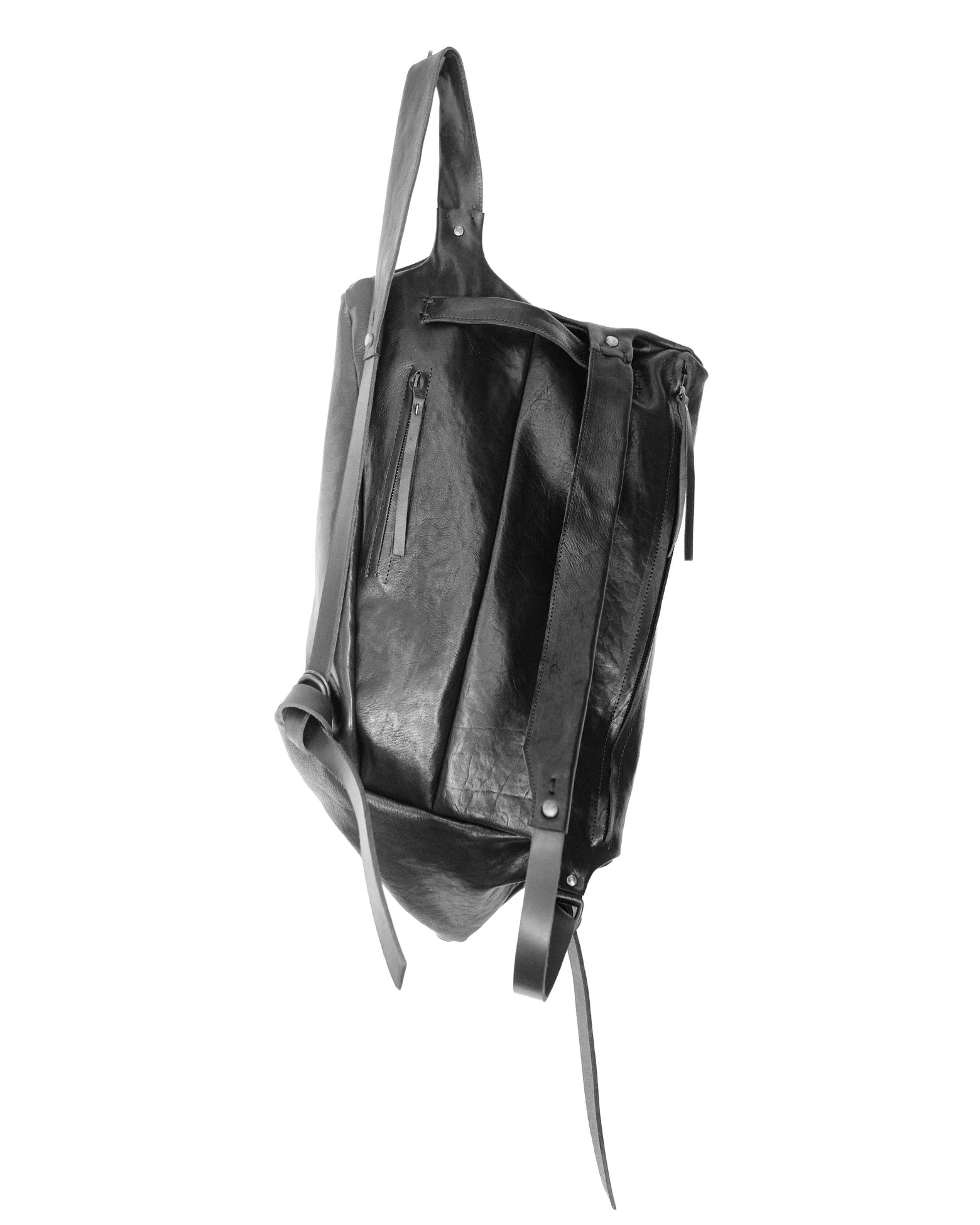 Horse leather backpack 076Y — handmade leather backpack by YTN №7, London, view 16
