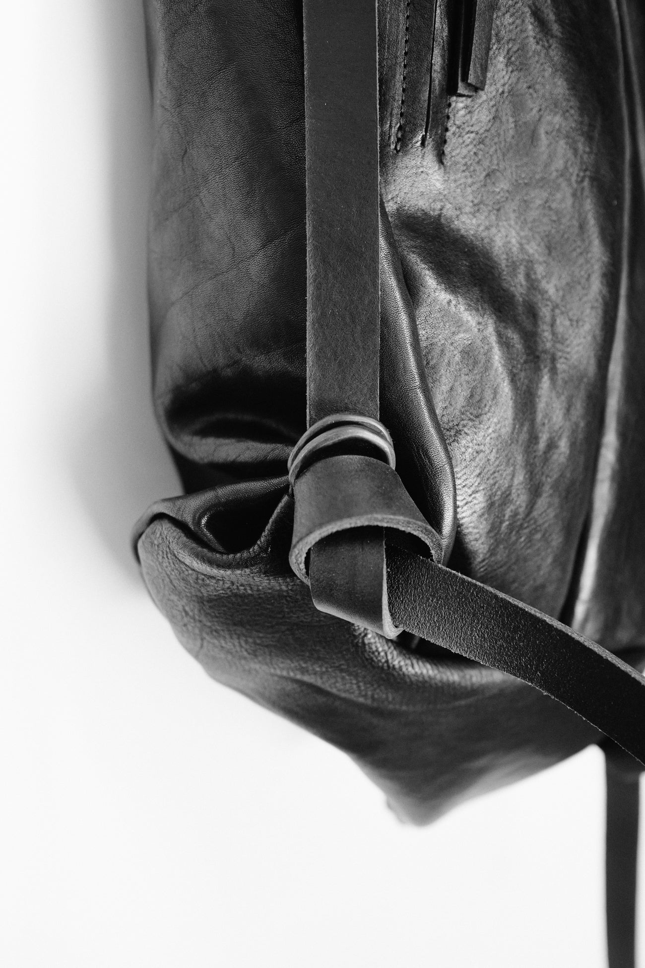 Horse leather backpack 076Y — handmade leather backpack by YTN №7, London, view 18