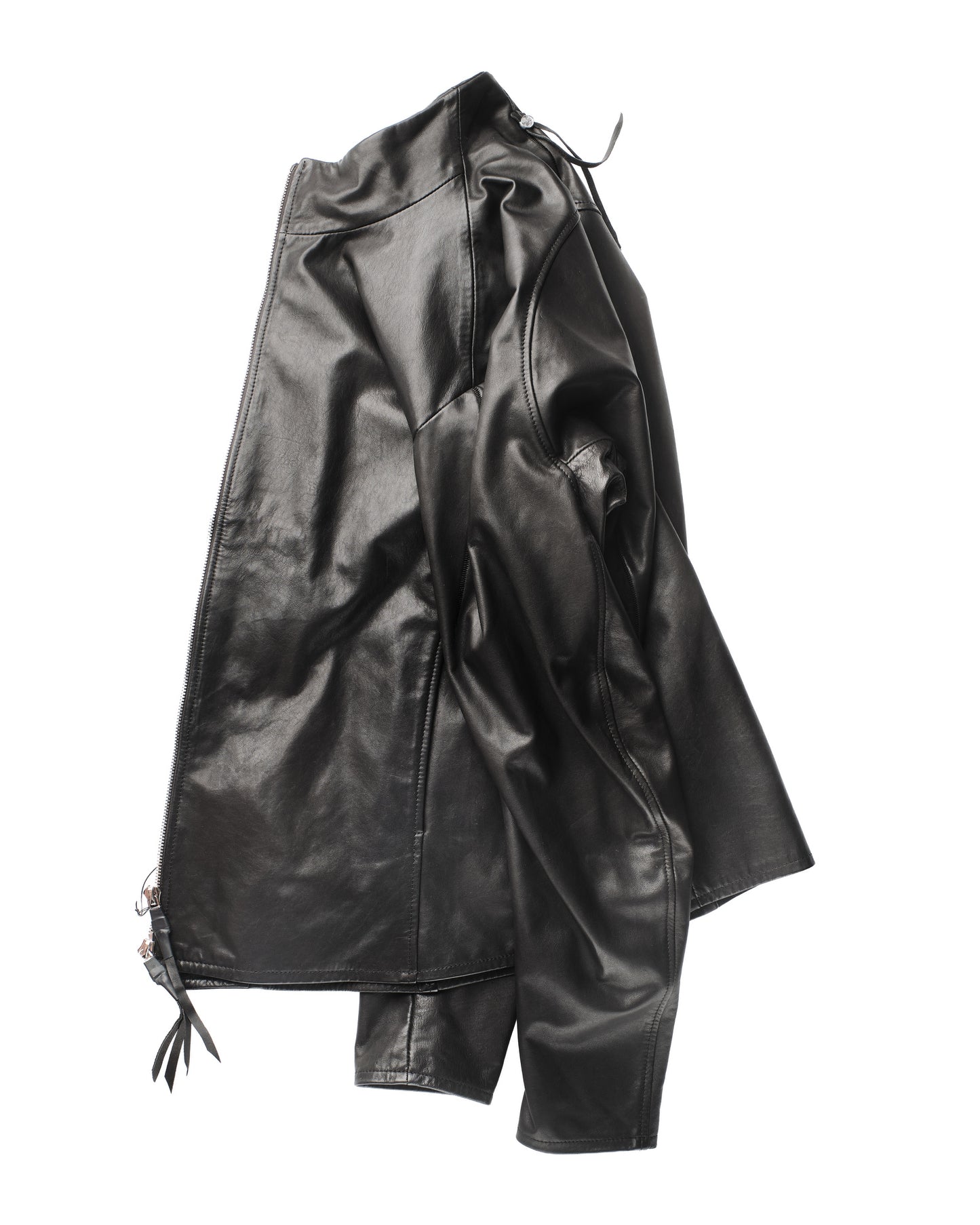 139DEC Leather Jacket, black — front view