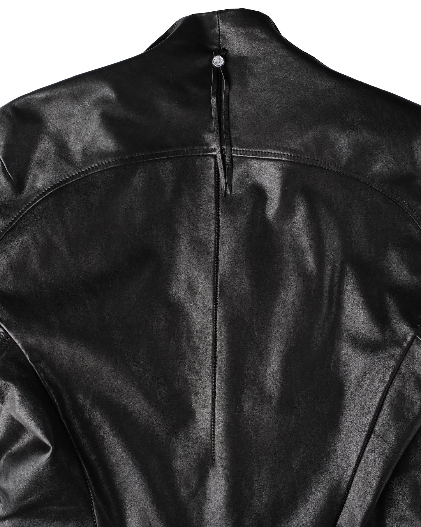 139DEC Leather Jacket, black — side view