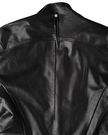 139DEC Leather Jacket, black — side view