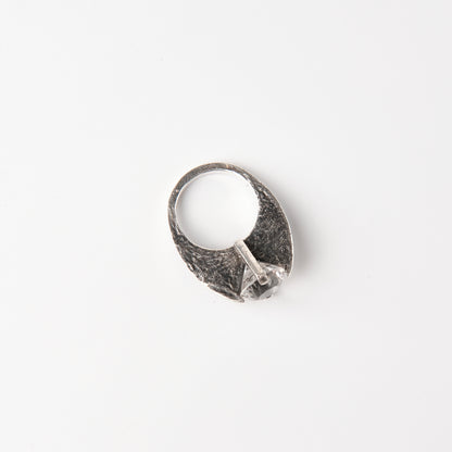CULT VII Terra Brute ring crystal, size 17.5 — détail de texture