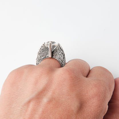 CULT VII Terra Brute ring crystal, size 17.5 — photo lifestyle
