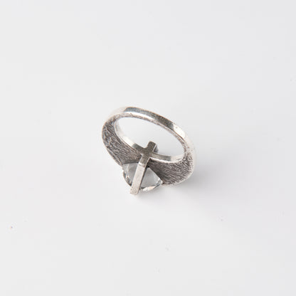 CULT VII Terra Brute ring crystal, size 17.5 — vue de profil