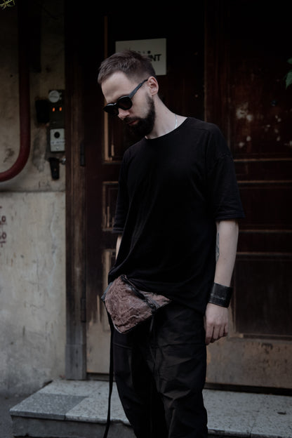 Calf leather bag 028Y – worn crossbody