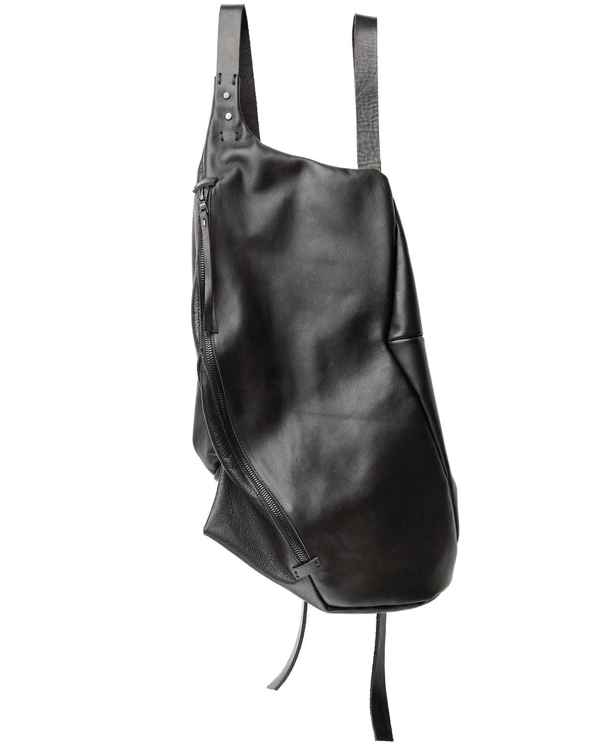 Sac à dos en cuir 077-1R noir — sac à dos en cuir de veau fait main par YTN №7, Londres, vue 17