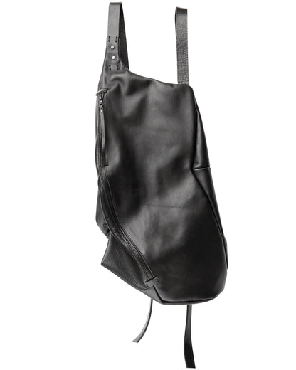 Sac à dos en cuir 077-1R noir — sac à dos en cuir de veau fait main par YTN №7, Londres, vue 17