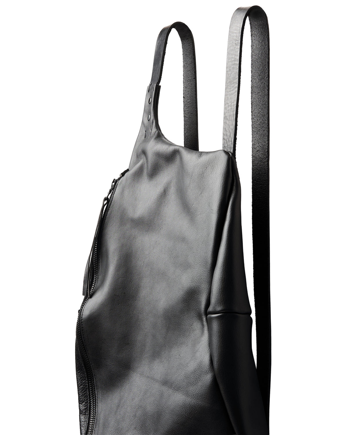 Sac à dos en cuir 077-1R noir — sac à dos en cuir de veau fait main par YTN №7, Londres, vue 3