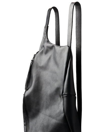 Sac à dos en cuir 077-1R noir — sac à dos en cuir de veau fait main par YTN №7, Londres, vue 3
