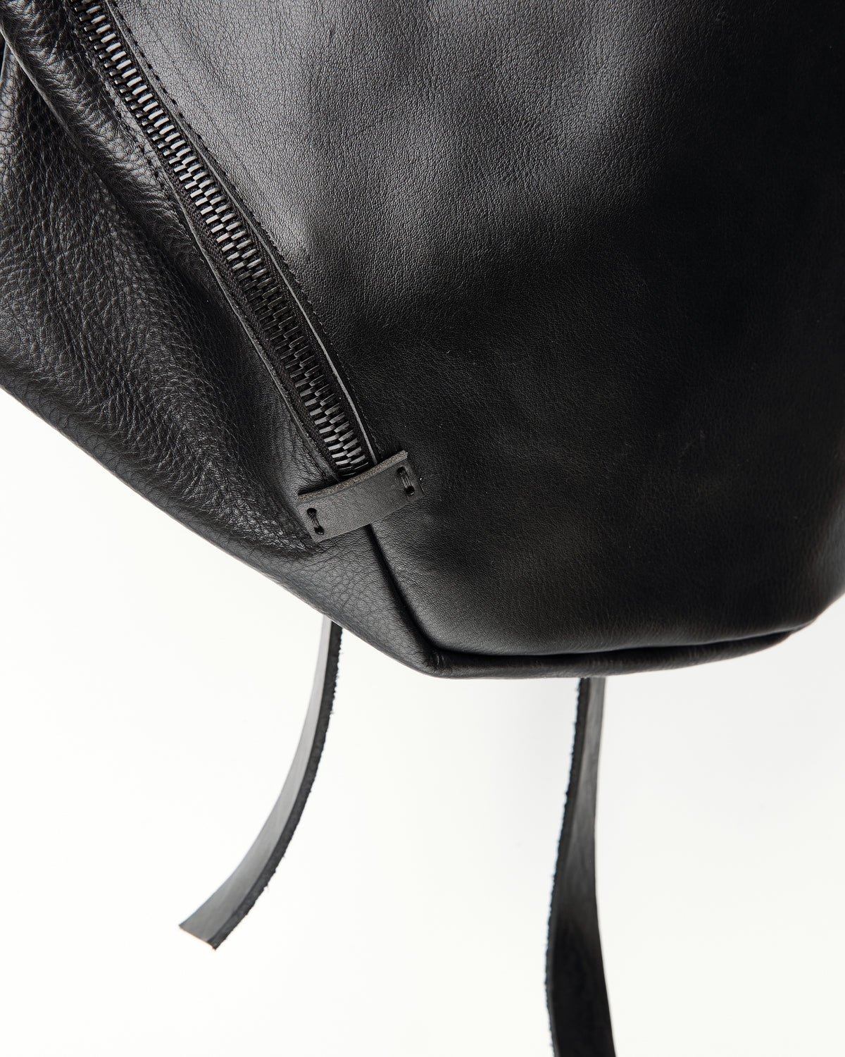 Sac à dos en cuir 077-1R noir — sac à dos en cuir de veau fait main par YTN №7, Londres, vue 5