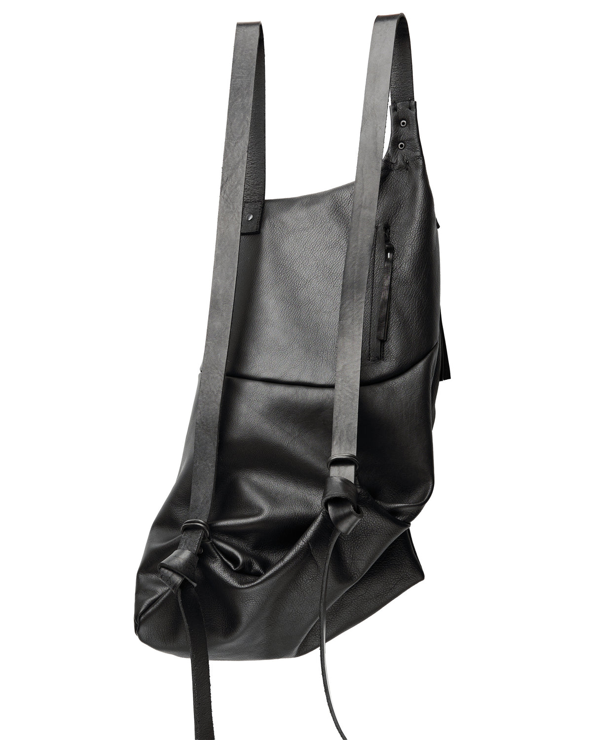 Sac à dos en cuir 077-1R noir — sac à dos en cuir de veau fait main par YTN №7, Londres, vue 7