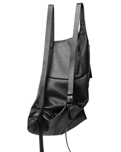 Sac à dos en cuir 077-1R noir — sac à dos en cuir de veau fait main par YTN №7, Londres, vue 7