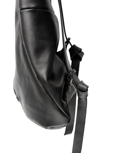 Sac à dos en cuir 077-1R noir — sac à dos en cuir de veau fait main par YTN №7, Londres, vue 16
