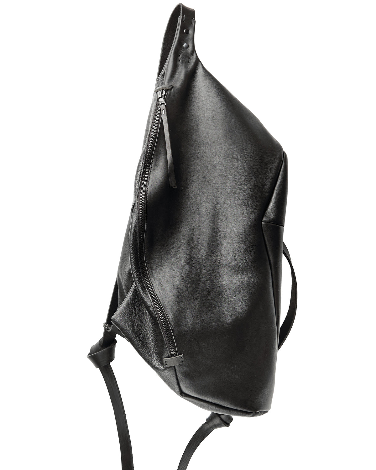 Sac à dos en cuir 077-1R noir — sac à dos en cuir de veau fait main par YTN №7, Londres, vue 18